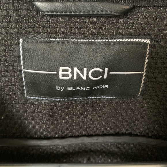 A small black, Black Noir Bomber Jacket - Picture 2 of 3